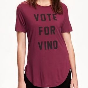 Old Navy "Vote For Vino" Shirt